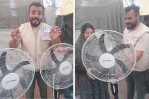 Fans to Vulnerable Family in Rafah, Gaza
