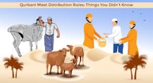 Meat distribution for Qurbani